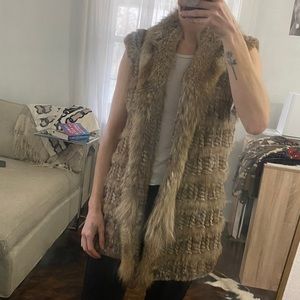 Rabbit and Coyote fur vest